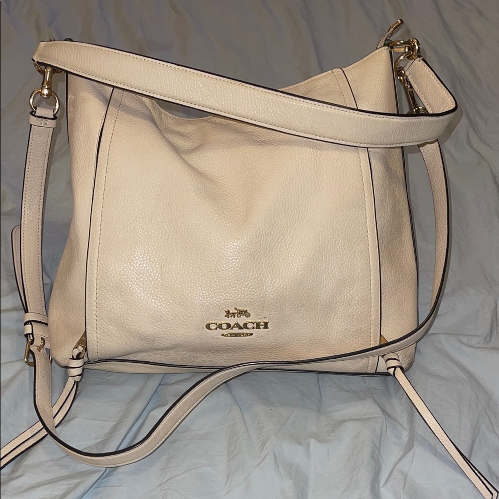 Coach Off-White Leather Shoulder Bag